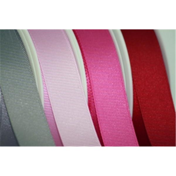 Solid Color Stretch Grosgrain Ribbon Narrow Woven Technics For Gift Wrapping