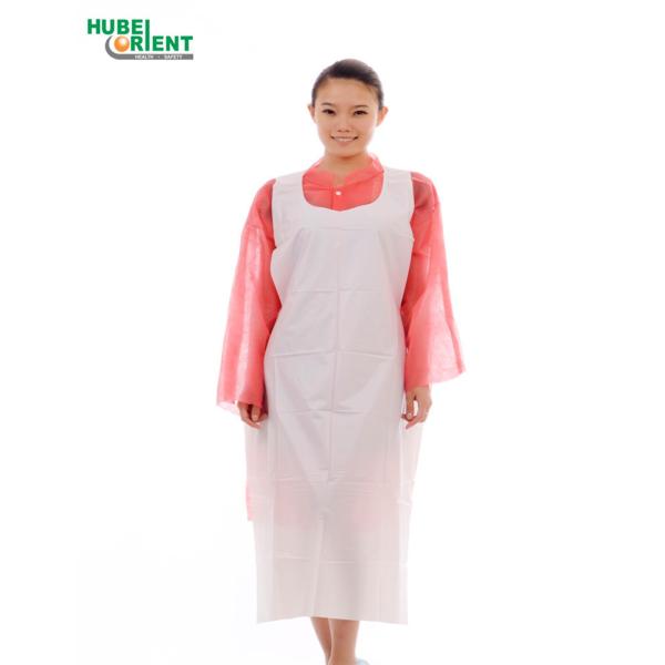 Waterproof PE Disposable Apron With Smooth Or Emboosed Surface Oil-Proof Kitchen Use Plastic Apron