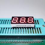 Ultra Bright Red 3 Digit 7 Segment LED Display 0.28inch Common Cathode For Small