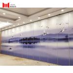ODM Pattern Surface Aluminum Modular Partition Wall 900mm Width
