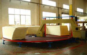 High Performance Foam Cutting Machine , Circle Horizontal Cutter With Invertor Control