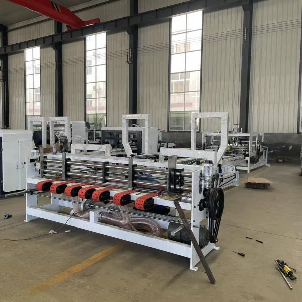 Quality Stainless Steel Automatic Folder Gluer Stitcher Machine High Accuracy for sale