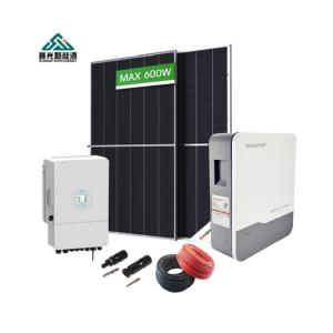 China 10kw Home Solar Power System with Customizable Storage Hybrid Inverter and 6kw Load Power wholesale