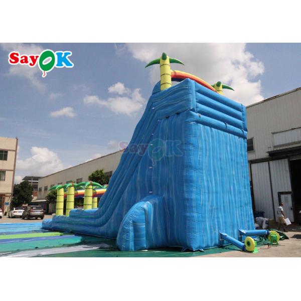 Inflatable Swimming Pool Slide Tropical Fiesta Breeze Commercial Inflatable Water Slide For Kids Adults