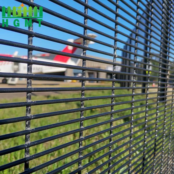 Quality Heavy Duty Clear View Fence Panel High Security Wire Mesh 358 Anti Climb Fence With Barbed for sale