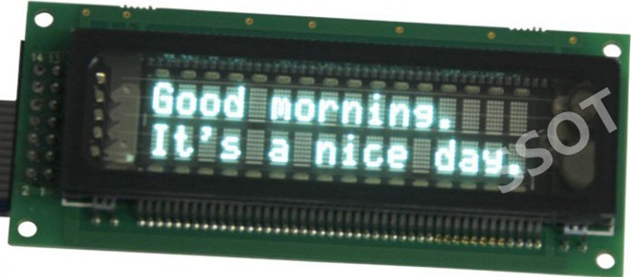 China Self - Luminous VFD Display Module , Character Display Module 16T202DA1J on sale