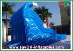 Inflatable Slip And Slide With Pool Enviromentally-Friendly Blue Ocean