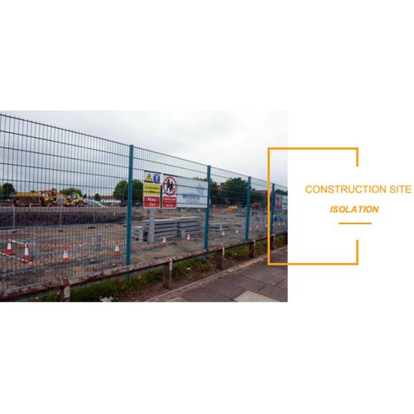 2.5m Height PVC Coated Double Loop Wire Fence 8/6/8mm