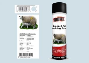 China SGS Certificated Marking Spray Paint , Livestock Marking Paint Refrigerator White on sale