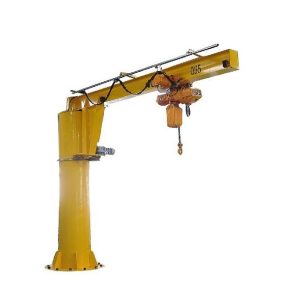 Quality Column Mounted Jib Rotating Crane With Electric Chain Hoist Customized Lifting Height for sale