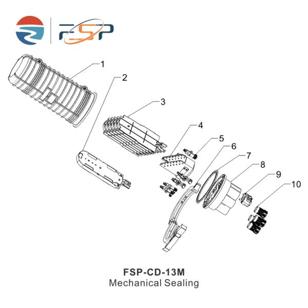 Black 192 Cores Fiber Optic Splice Closure Cable Joint Enclosure for Network FTTH Projects