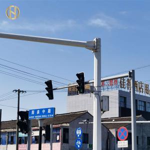 China 6M 8M CCTV Camera Pole Security Camera Post Polygonal T Type For Main Street wholesale