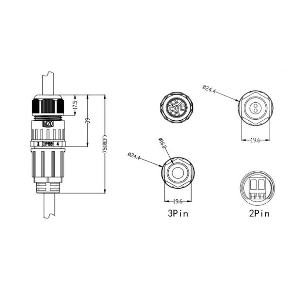 M20 Waterproof connector