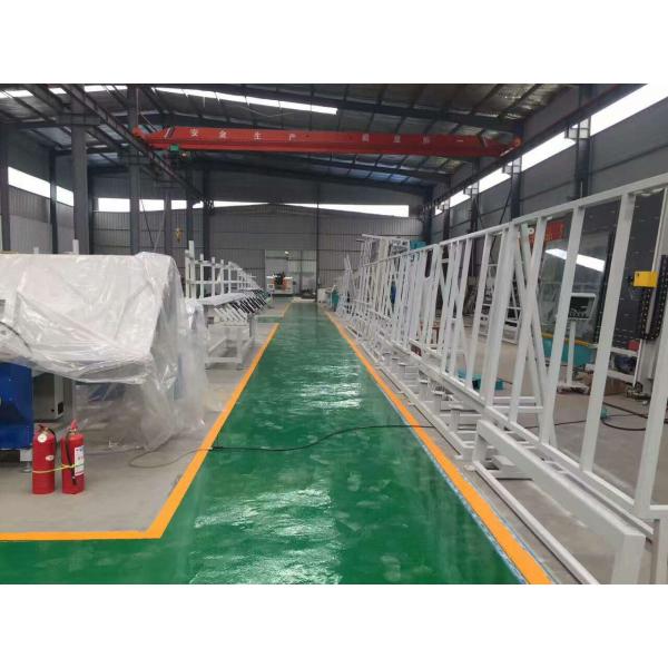 PLC Control Vertical Glass Washing Machine 380V With Variable Frequency Driving