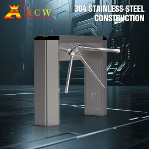 HCW Security Entrance Barrier Systems Tripod Turnstile Gate Mechanism Controlled