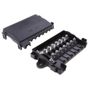 China ZC-1M7S Cross Heavy Duty Power Distribution DC 7 Way MIDI Fuse Box MEGA Fuse Block Holder For RV Car Boat Bus Accessory wholesale
