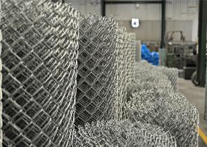 ASTM A 392-03 610gram/sqm chain link fabric 5ft height with a 2 mesh aperture