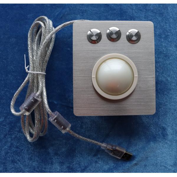 50mm White Small Trackball Mouse Pointing Device For Industrial Application