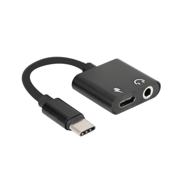 Quality USB-C Headphone Jack Adapter Analog Signal Type C To 3.5mm Tinned Copper Wire for sale