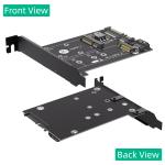 2 In 1 MSATA / M.2 NGFF SSD To Dual SATA3 Converter Adapter Card With Full