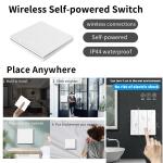2.4GHz Wireless Remote Control Switch Wifi Three Key Self Homekit On Off Switch