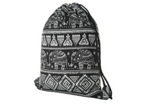 Practical Canvas Drawstring Bags Hiking / Traveling / Shopping Use