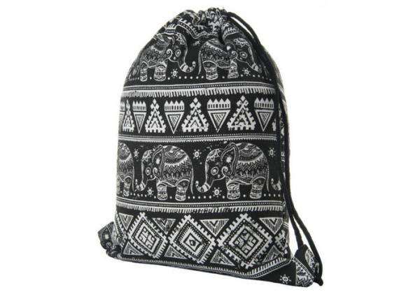 Quality Practical Canvas Drawstring Bags Hiking / Traveling / Shopping Use for sale
