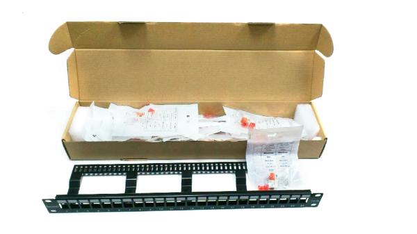Quality Lansan UTP Cat6 2 Network Patch Panel 4 Port 1U Rack 19 Inch With Dust Cover for sale
