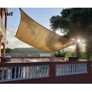 High Density Polyethylene Waterproof Durable Sunshade Sail Breathable Suitable