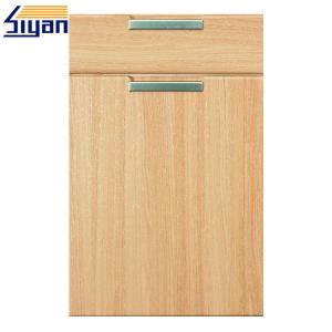 Flat MDF Kitchen Cabinet Doors Wood Grain With 450*678mm Size , OEM Service