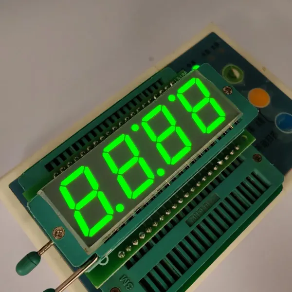 4-Digit 7-Segment LED in Yellow-Green, Designed for Induction Cookers