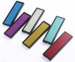 Rechargeable Programmable USB Smart Blue LED Name Badge 1.8 mm Pixels with 4