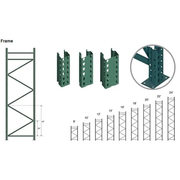 American Style 800-5000kg Teardrop Pallet Racking System for Warehouse Custom Height