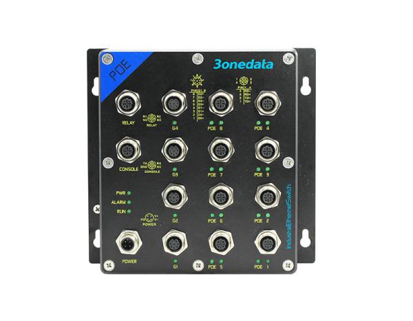 Quality Managed 8 Port Industry Specific Ethernet Switch M12 Interface For Rail Transit for sale