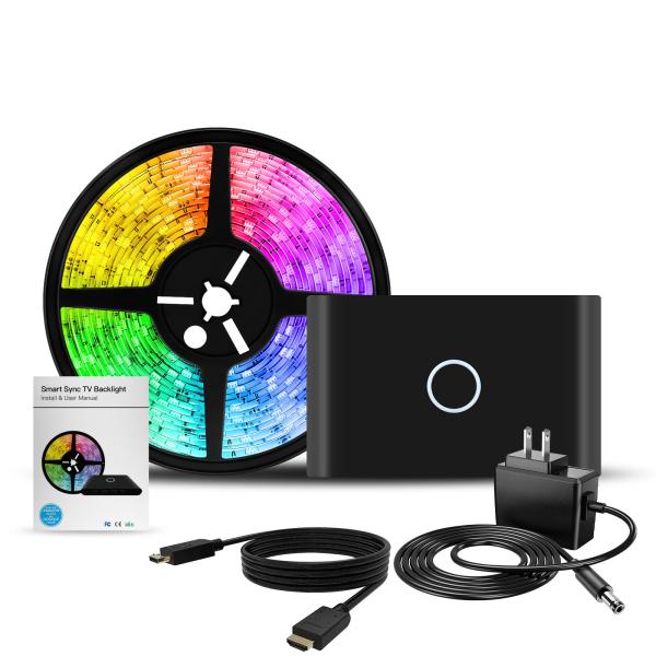 Quality Voice Control HDMI Led Sync Box TV Lighting Kit With Music Model Ambient Backlights for sale