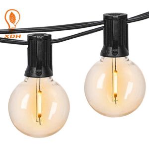 15 Solar Powered Bulb String Lights G40 8.3M 2200K