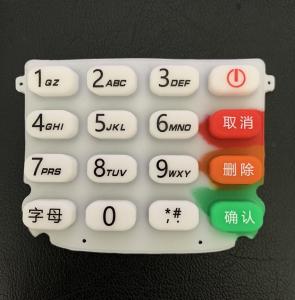 China Screen Printing Rubber Keypads For Handheld POS Terminal wholesale