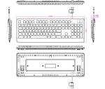 USB Plastic Keyboard With Fingerprint Reader Function Keys Multimedia Keys And