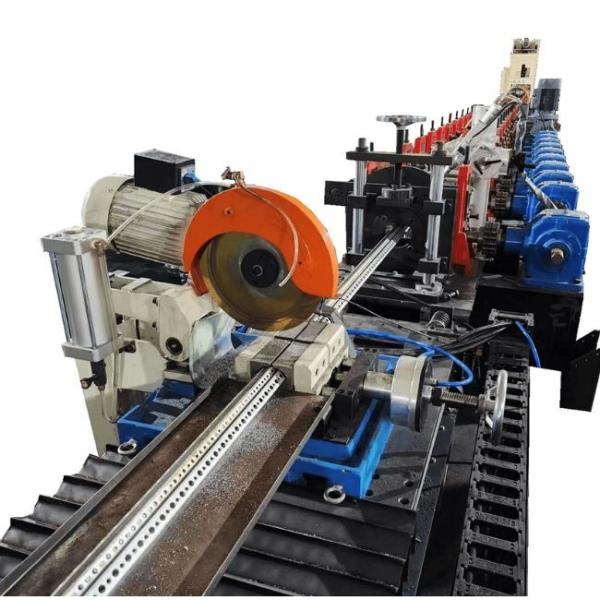 Gearbox Driven Steel Storage Rack Roll Forming Machine With Advanced Punching