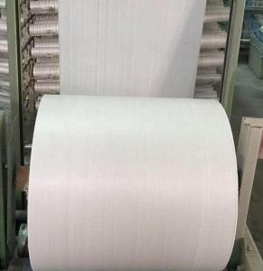 China Tubular Fabric PP Woven Cloth Sack Roll 60gsm - 200gsm For Fertilizer wholesale