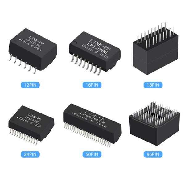 Quality HX1333NL 10/100 Base-T 12 PIN Ethernet Lan Transformer High Isolation 4.5KVrms for sale