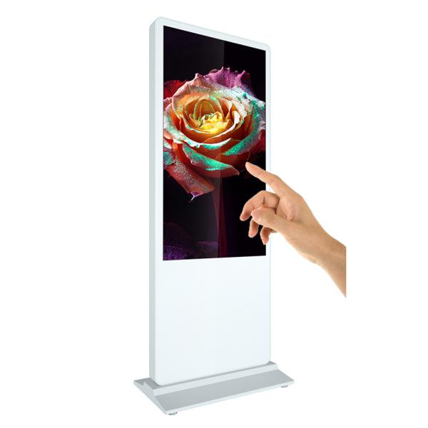 Quality 43inch HD custom led screen all size floor standing touch screen kiosk on wheels for sale