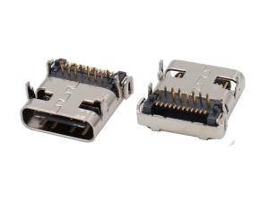 China 1x1 Port USB 3.1 Connector DIP + SMT Shielded Type C Female R / A wholesale