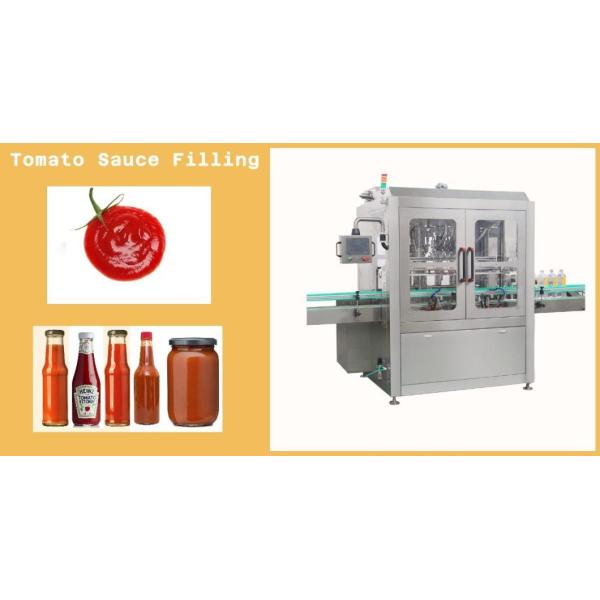 Automatic No Dripping Tomato Sauce Paste Ketchup Filling Bottling Dispensing Machine