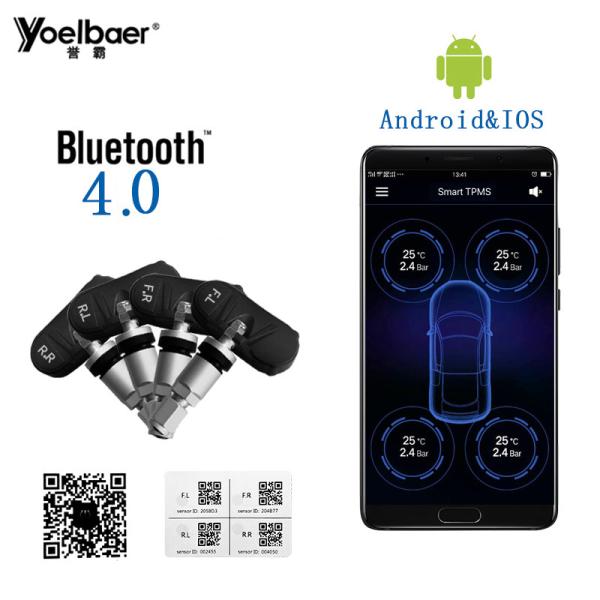Quality Universal Tyre Pressure Monitoring System Android IOS TPMS Mobile Phone APP Display for sale
