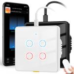 Tuya WiFi switch Type c Timing Voice App Google Home Smart Home EU Light Touch