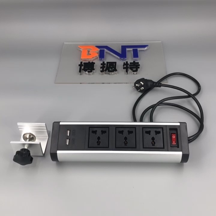 aluminum alloy movable electrical power track socket outlets/conference table