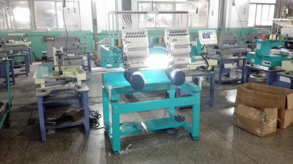 Quality 15 Needles Two Head Embroidery Machine  With Table Small And Exquisite for sale