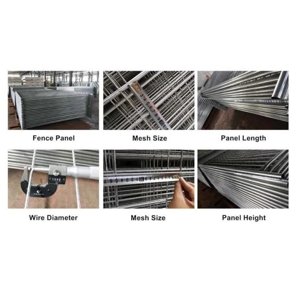 Anti Rust Galvanized Construction Barrier , Low Carbon Steel Temporary Fence Panels