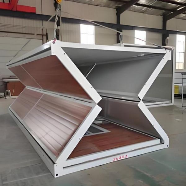 Quality Quick & Easy To Install Folding Container House Prefab Tiny House For Live Or Work for sale